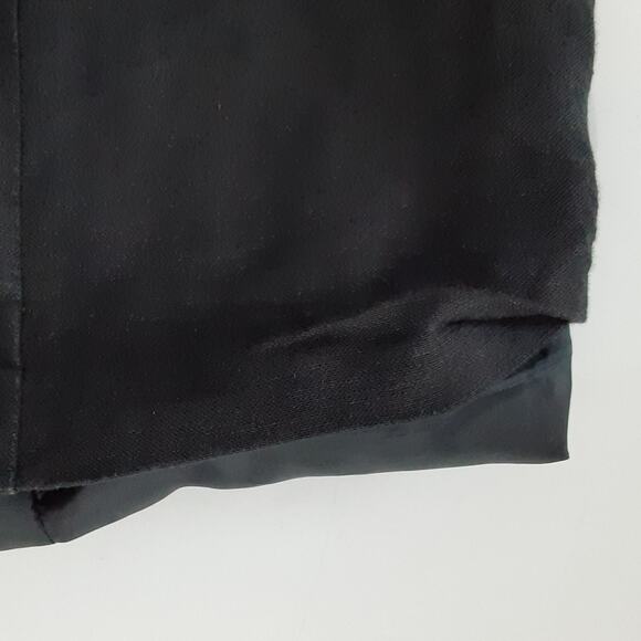 Vintage 80s Black Sheath Dress Linen Blend Maxi Dress Womens 12P Choir Orchestra - Picture 7 of 11